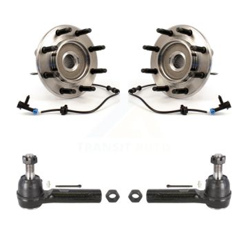 Front Wheel Bearing Tie Rod End Kit For Chevrolet GMC Sierra 2500 HD Silverado 3500 Yukon K7T-100294