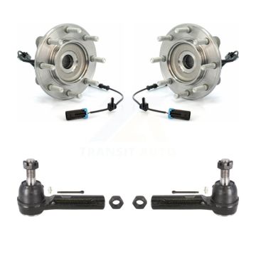 Front Wheel Bearing Tie Rod End Kit For 2007-2010 GMC Sierra 3500 HD Chevrolet Silverado K7T-100295