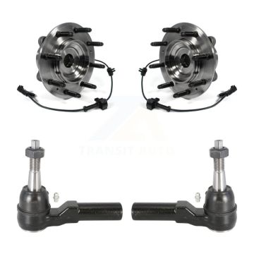 Front Wheel Bearing & Tie Rod End Kit For GMC Chevrolet Sierra 2500 HD Silverado 3500 4WD K7T-100306