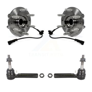 Front Wheel Bearing & Tie Rod End Kit For GMC Chevrolet Sierra 1500 Silverado Tahoe Yukon K7T-100311