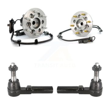 Front Wheel Bearing & Tie Rod End Kit For Chevrolet Colorado GMC Canyon Isuzu i-370 i-290 K7T-100321