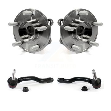Front Wheel Bearing & Tie Rod End Kit For Ford Fusion Lincoln MKZ Police Responder Hybrid K7T-100330