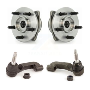 Front Wheel Bearing And Tie Rod End Kit For 2002-2005 Jeep Liberty Non-ABS K7T-100339