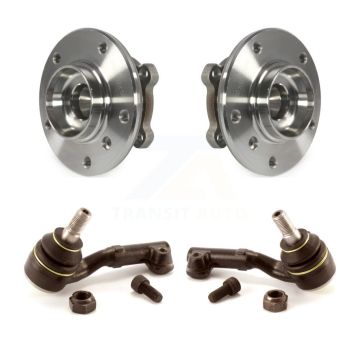 Front Wheel Bearing And Tie Rod End Kit For 2012-2015 BMW X1 AWD K7T-100396