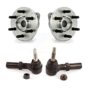 Front Wheel Bearing And Tie Rod End Kit For Dodge Dakota Durango 4WD with 2-Wheel ABS K7T-100421