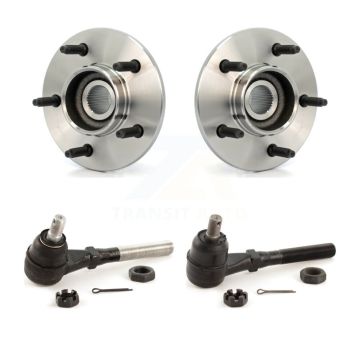 Front Wheel Bearing And Tie Rod End Kit For Ford F-150 4WD with 2-Wheel ABS K7T-100423