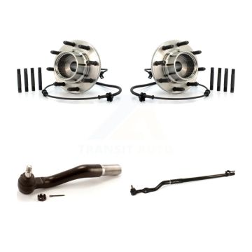 Front Wheel Bearing And Tie Rod End Kit For Ford F-350 Super Duty F-250 Excursion K7T-100424