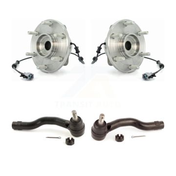 Front Wheel Bearing And Tie Rod End Kit For Nissan TITAN INFINITI QX56 Armada Pathfinder K7T-100436