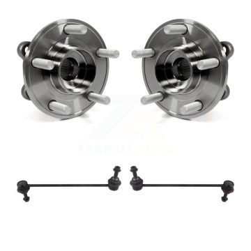 Front Hub Bearing Assembly & Link Kit For Ford Fusion Lincoln MKZ Police Responder Hybrid K7T-100462