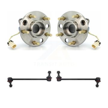 Front Hub Bearing Assembly & Link Kit For Cadillac DeVille Seville Eldorado Allante Buick K7T-100475