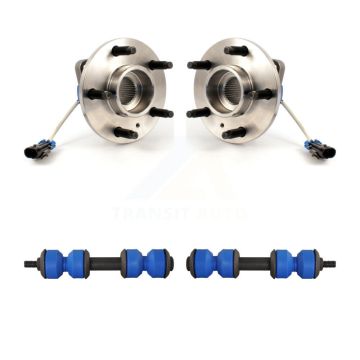 Front Hub Bearing Assembly & Link Kit For Buick Lucerne LeSabre Cadillac DeVille Seville K7T-100482