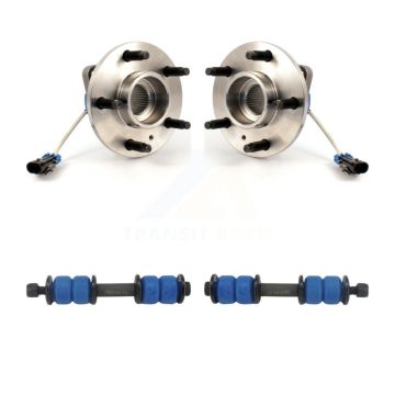 Front Hub Bearing Assembly & Link Kit For Buick Lucerne Cadillac LeSabre DTS DeVille Park K7T-100487