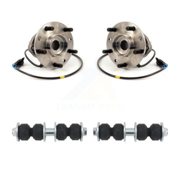 Front Hub Bearing Assembly And Link Kit For Chevrolet GMC Blazer S10 Jimmy Sonoma Isuzu K7T-100491