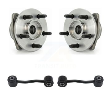 Front Hub Bearing Assembly And Link Kit For 2002-2005 Jeep Liberty Non-ABS K7T-100509