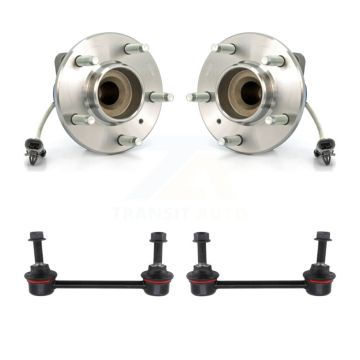 Front Hub Bearing Assembly And Link Kit For Cadillac STS With 5 Lug Wheels K7T-100510
