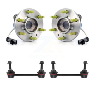 Front Hub Bearing Assembly And Link Kit For 2004-2009 Cadillac SRX AWD K7T-100523