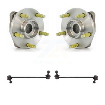 Front Hub Bearing Assembly And Link Kit For Chevrolet Malibu Pontiac G6 Non-ABS K7T-100535