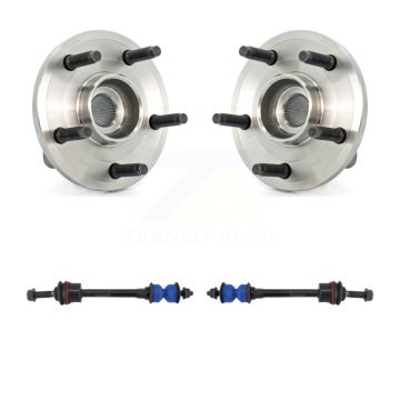 Front Hub Bearing Assembly And Link Kit For Dodge Dakota Mitsubishi Raider 2-Wheel ABS K7T-100544