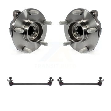 Front Hub Bearing Assembly And Link Kit For 2003-2008 INFINITI FX35 RWD K7T-100605