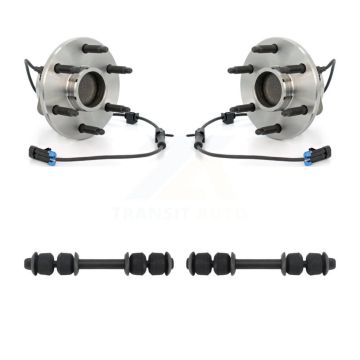 Front Hub Bearing Assembly And Link Kit For 2003-2005 Chevrolet Astro GMC Safari RWD K7T-100657