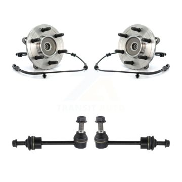 Front Hub Bearing Assembly And Link Kit For 2004 Ford F-150 4WD With 6 Lug Wheels K7T-100659