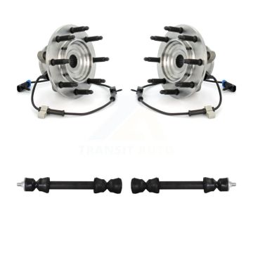 Front Hub Bearing Assembly Link Kit For Chevrolet GMC Silverado 1500 Sierra 2500 HD 3500 K7T-100671