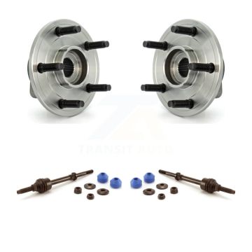 Front Hub Bearing Assembly And Link Kit For 2002-2008 Dodge Ram 1500 RWD with 2-Wheel ABS K7T-100680