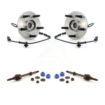 Front Hub Bearing Assembly And Link Kit For 2002-2005 Dodge Ram 1500 RWD with 4-Wheel ABS K7T-100685