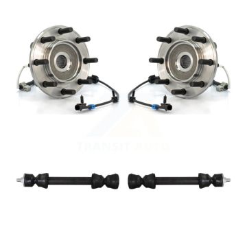 Front Hub Bearing Assembly & Link Kit For Chevrolet GMC Sierra 3500 Silverado Classic 4WD K7T-100699