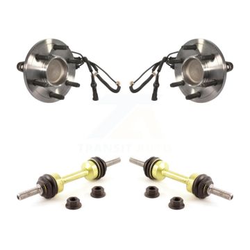 Front Hub Bearing Assembly & Link Kit For 2007-2010 Ford Expedition Lincoln Navigator RWD K7T-100703