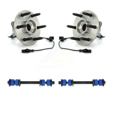 Front Hub Bearing Assembly Link Kit For Chevrolet GMC Sierra 1500 Silverado Avalanche XL K7T-100706