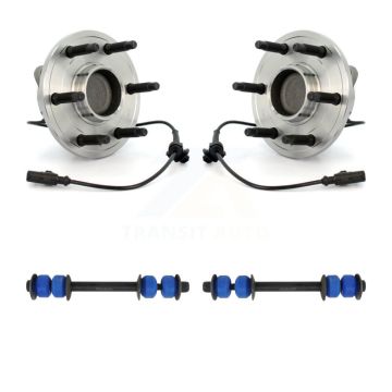 Front Hub Bearing Assembly Link Kit For Chevrolet GMC Sierra 1500 Silverado Avalanche XL K7T-100708