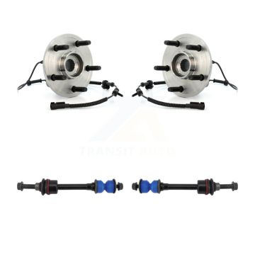 Front Hub Bearing Assembly And Link Kit For 2006-2008 Dodge Ram 1500 RWD with 4-Wheel ABS K7T-100715