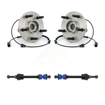 Front Hub Bearing Assembly And Link Kit For Dodge Ram 1500 RWD K7T-100729