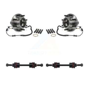 Front Hub Bearing Assembly Link Kit For 11-16 Ford F-350 Super Duty With Dual Rear Wheels K7T-100732
