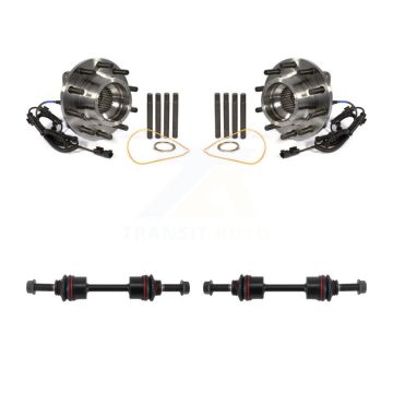 Front Hub Bearing Assembly And Link Kit For 2011-2016 Ford F-450 Super Duty F-550 4 X K7T-100734