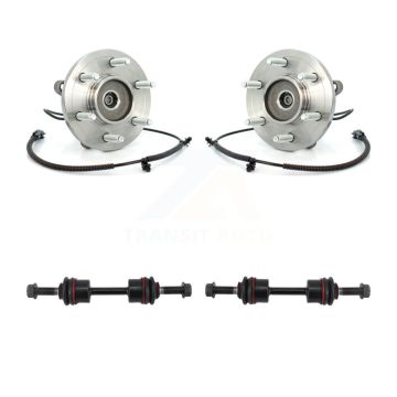 Front Hub Bearing Assembly & Link Kit For 2011-2014 Ford Expedition Lincoln Navigator 4WD K7T-100735