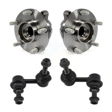 Front Hub Bearing Assembly And Link Kit For 2006-2010 INFINITI M35 M45 RWD K7T-100792