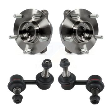 Front Hub Bearing Assembly & Link Kit For INFINITI Q50 G37 QX50 EX35 G35 Q60 EX37 M37 G25 K7T-100799