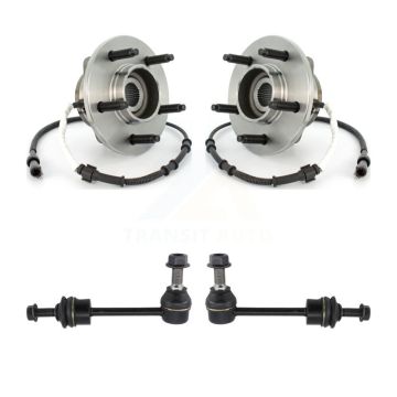 Front Hub Bearing Assembly Link Kit For Ford F-150 4WD with 4-Wheel ABS With 5 Lug Wheels K7T-101039