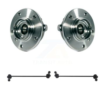 Front Hub Bearing Assembly And Link Kit For 2013 BMW 328i xDrive Coupe with 2.0L K7T-101046