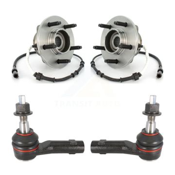 Front Wheel Bearing Tie Rod End Kit For Ford F-150 4WD with 4-Wheel ABS With 5 Lug Wheels K7T-101054