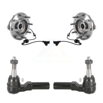Front Wheel Bearing And Tie Rod End Kit For GMC Sierra 3500 HD Chevrolet Silverado 4WD K7T-101056