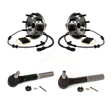 Front Wheel Bearing And Tie Rod End Kit For 1999-2004 Ford F-350 Super Duty F-250 RWD K7T-101064