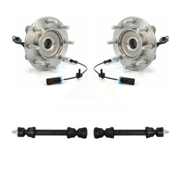 Front Hub Bearing Assembly Link Kit For 2007-2010 GMC Sierra 3500 HD Chevrolet Silverado K7T-101094