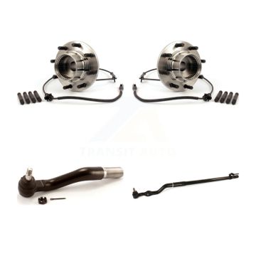 Front Wheel Bearing Tie Rod End Kit For Ford F-350 Super Duty F-250 4WD with 4-Wheel ABS K7T-101122