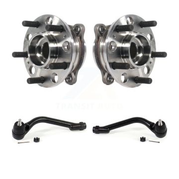 Front Wheel Bearing And Tie Rod End Kit For 2015-2018 Hyundai Santa Fe Sport K7T-101164