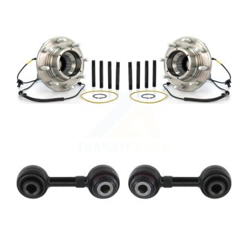 Front Hub Bearing Assembly And Link Kit For 2008-2010 Ford F-350 Super Duty F-250 4WD K7T-101269