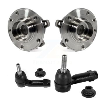 Front Wheel Bearing & Tie Rod End Kit For 14-18 Jeep Cherokee Without Off Road Suspension K7T-101332