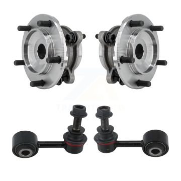 Front Hub Bearing Assembly And Link Kit For Toyota Tundra Sequoia Complete 4WD K7T-101369